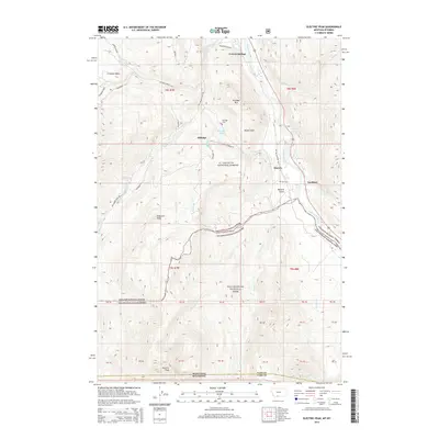 2014 Map of Electric Peak, 2014 Print