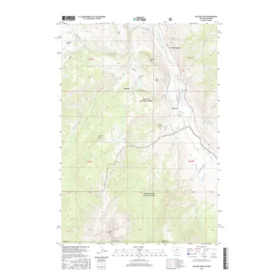 2017 Map of Electric Peak, 2017 Print