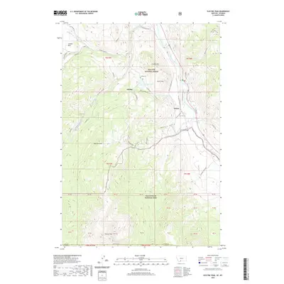 2020 Map of Electric Peak, 2020 Print