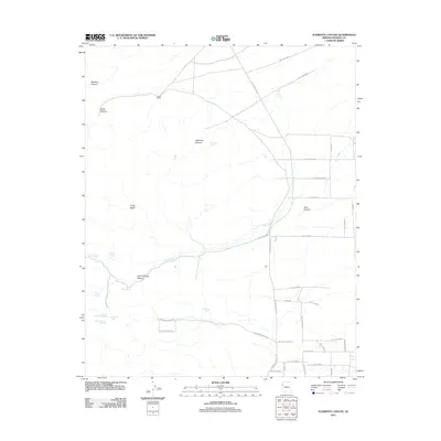 2011 Map of Elements Canyon, 2011 Print
