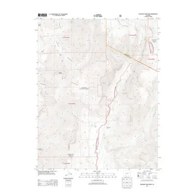 2013 Map of Elephant Head Rock, 2013 Print