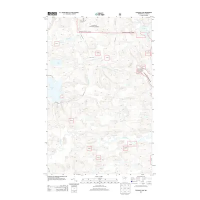2013 Map of Elephant Lake, 2013 Print