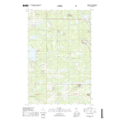 2019 Map of Elephant Lake, 2019 Print