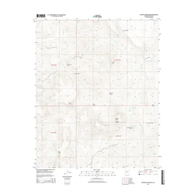 2014 Map of Elephant Mountain, 2014 Print