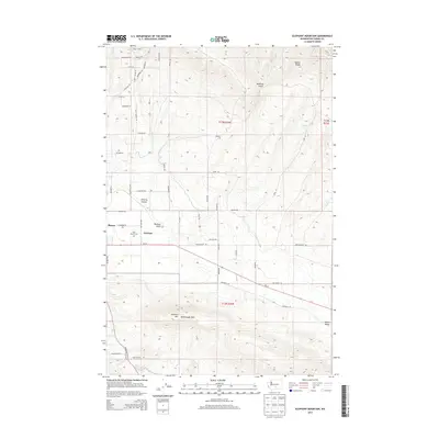 2013 Map of Elephant Mountain, 2013 Print