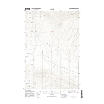2017 Map of Elephant Mountain, 2017 Print