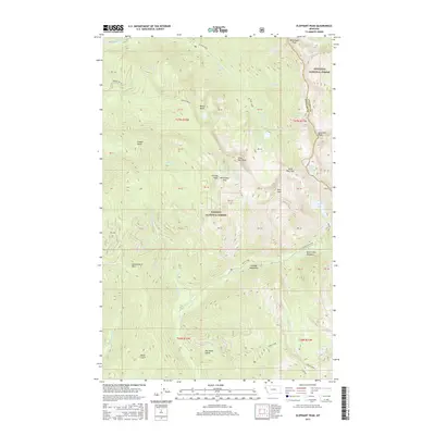 2017 Map of Elephant Peak, 2017 Print