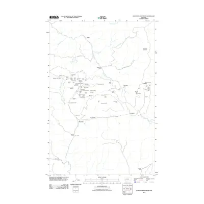 2011 Map of Elevation Mountain, 2011 Print