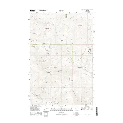 2017 Map of Elevation Mountain, 2017 Print