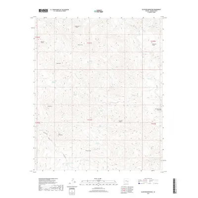 2018 Map of Elevator Mountain, 2018 Print