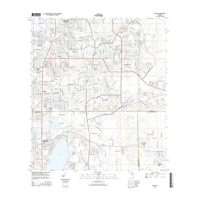 2015 Map of Elfers, 2015 Print