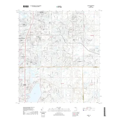 2018 Map of Elfers, 2018 Print