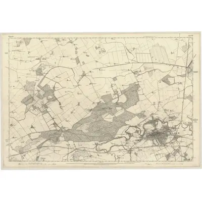 1868 Map of Elgin, Sheet VII, 1873 Print