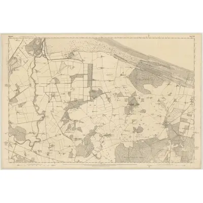 1870 Map of Elgin, Sheet VIII, 1874 Print