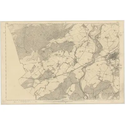 1868 Map of Elgin, Sheet X, 1872 Print