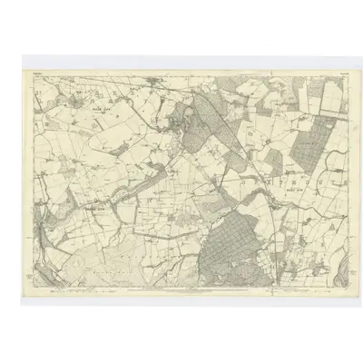 1871 Map of Elgin, Sheet XIII, 1874 Print