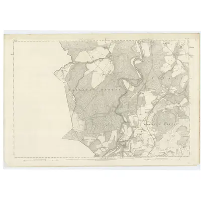 1871 Map of Elgin, Sheet XV, 1874 Print