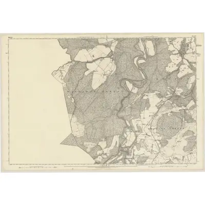 1871 Map of Elgin, Sheet XV, 1874 Print