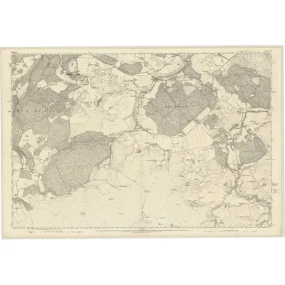 1871 Map of Elgin, Sheet XVI, 1874 Print