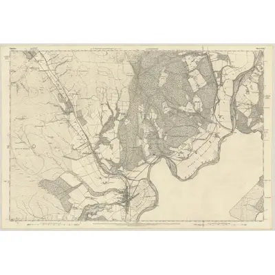 1871 Map of Elgin, Sheet XVIII, 1874 Print