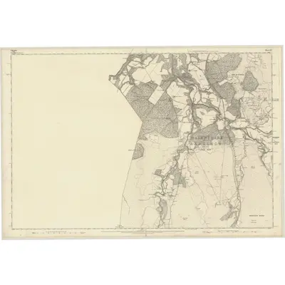1871 Map of Elgin, Sheet XX, 1874 Print
