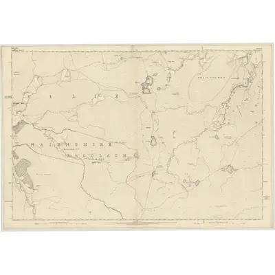 1871 Map of Elgin, Sheet XXI, 1874 Print