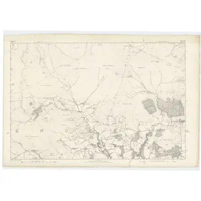 1871 Map of Elgin, Sheet XXII, 1874 Print