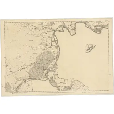 1869 Map of Elgin, Sheet XXVI (with inset XXVII), 1874 Print