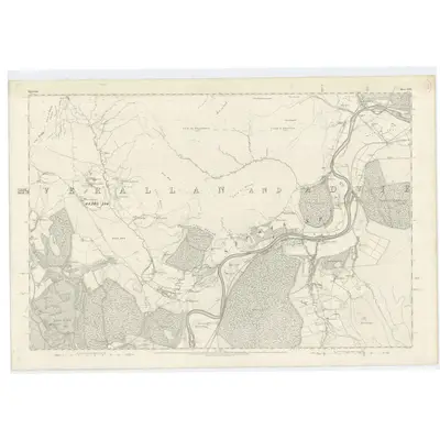 1868 Map of Elgin, Sheet XXX, 1874 Print