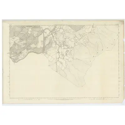 1869 Map of Elgin, Sheet XXXIII, 1873 Print