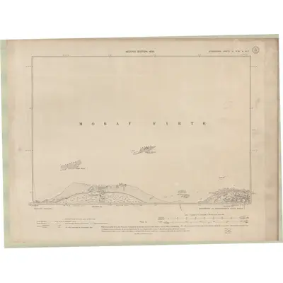 1903 Map of Elginshire Sheet II.NW & NE, 1905 Print