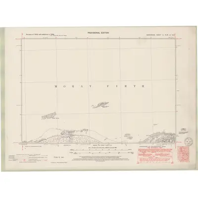 1938 Map of Elginshire Sheet II.NW & NE, 1949 Print