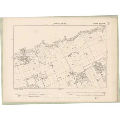 1904 Map of Elginshire Sheet II.SW, 1906 Print