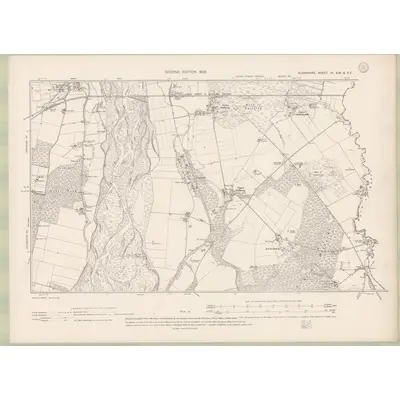 1903 Map of Elginshire Sheet IX.SW & SE, 1905 Print