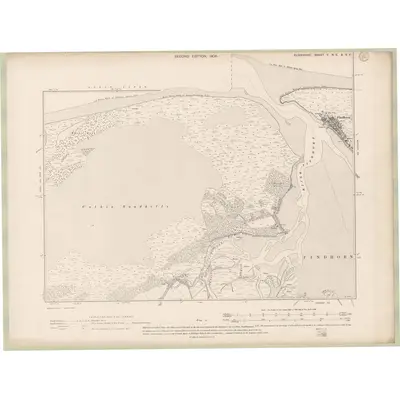 1904 Map of Elginshire Sheet V.NE & SE, 1906 Print