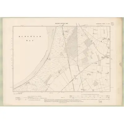 1904 Map of Elginshire Sheet VI.NE, 1906 Print