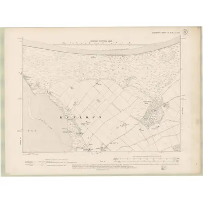 1904 Map of Elginshire Sheet VI.NW &SW, 1906 Print