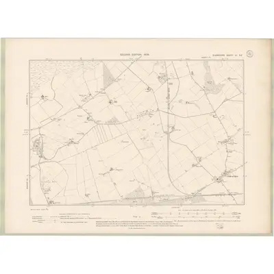 1904 Map of Elginshire Sheet VI.SE, 1906 Print