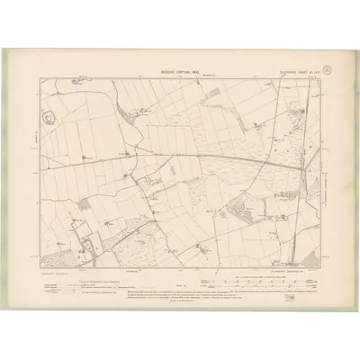 1904 Map of Elginshire Sheet VII.NE, 1906 Print