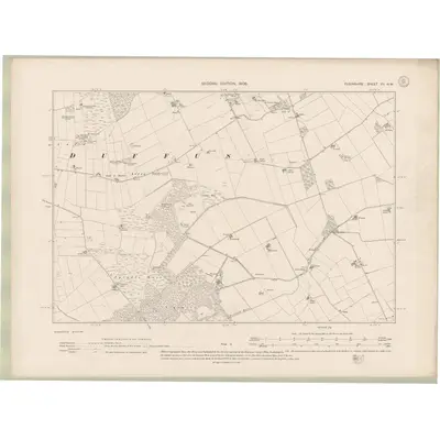 1904 Map of Elginshire Sheet VII.NW, 1906 Print