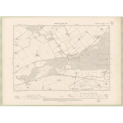 1904 Map of Elginshire Sheet VII.SW, 1906 Print