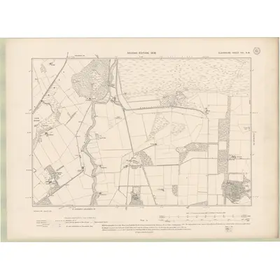 1903 Map of Elginshire Sheet VIII.NW, 1906 Print