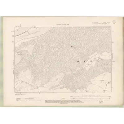 1904 Map of Elginshire Sheet X.NW, 1906 Print