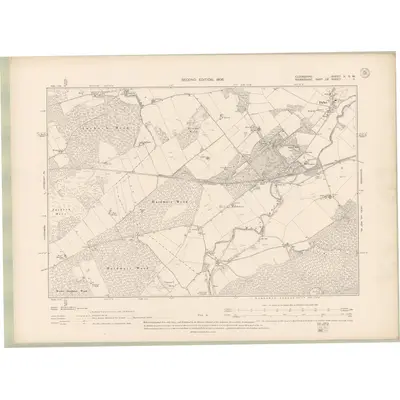 1904 Map of Elginshire Sheet X.SW, 1906 Print