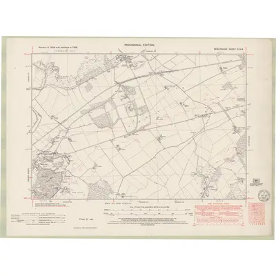 1938 Map of Elginshire Sheet XI.NW, 1949 Print
