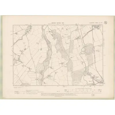 1904 Map of Elginshire Sheet XII.NE, 1906 Print
