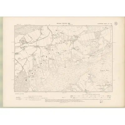 1904 Map of Elginshire Sheet XII.SW, 1906 Print