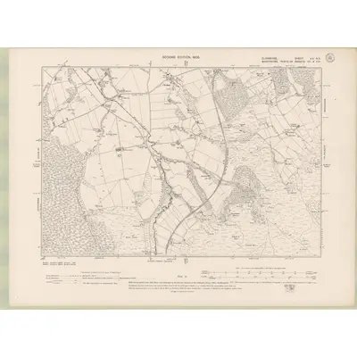 1903 Map of Elginshire Sheet XIV.NE, 1905 Print