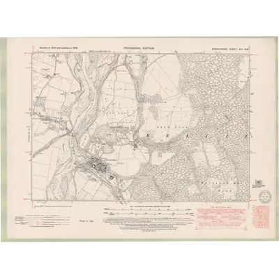 1938 Map of Elginshire Sheet XIV.NW, 1950 Print