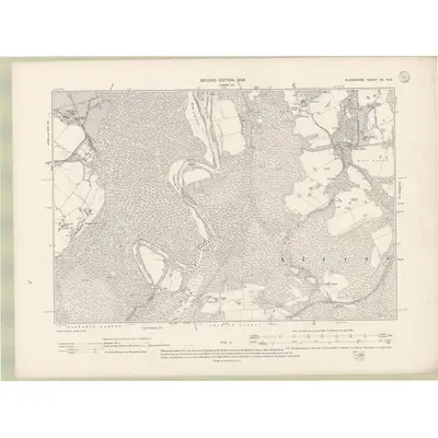 1904 Map of Elginshire Sheet XV.NE, 1906 Print